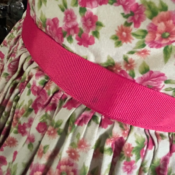Handmade 50’s Vintage Pink Rose Print Dress - Picture 11 of 11